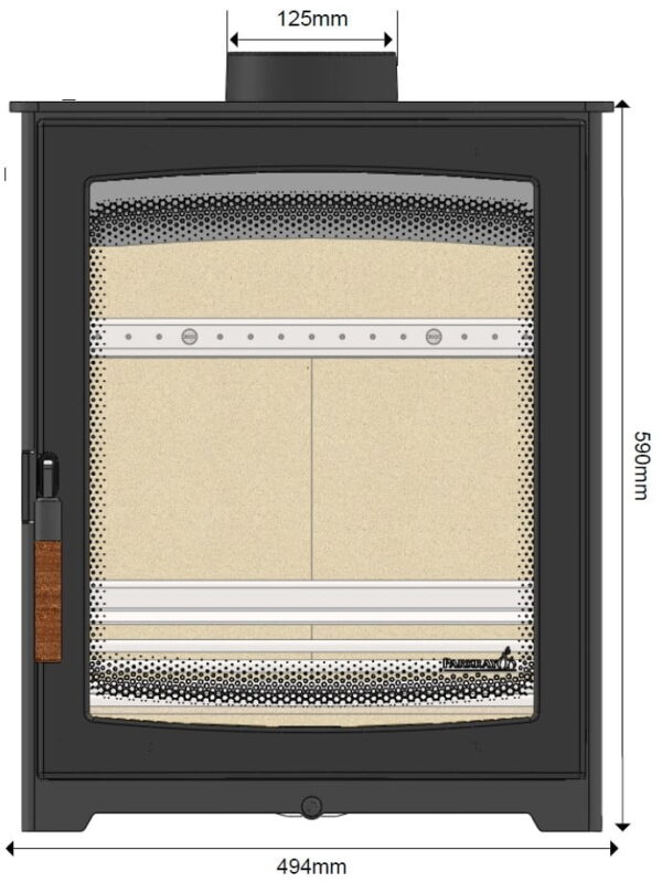 Parkray Aspect 5 Compact Multi fuel / Wood burning Stove Complete Stoves