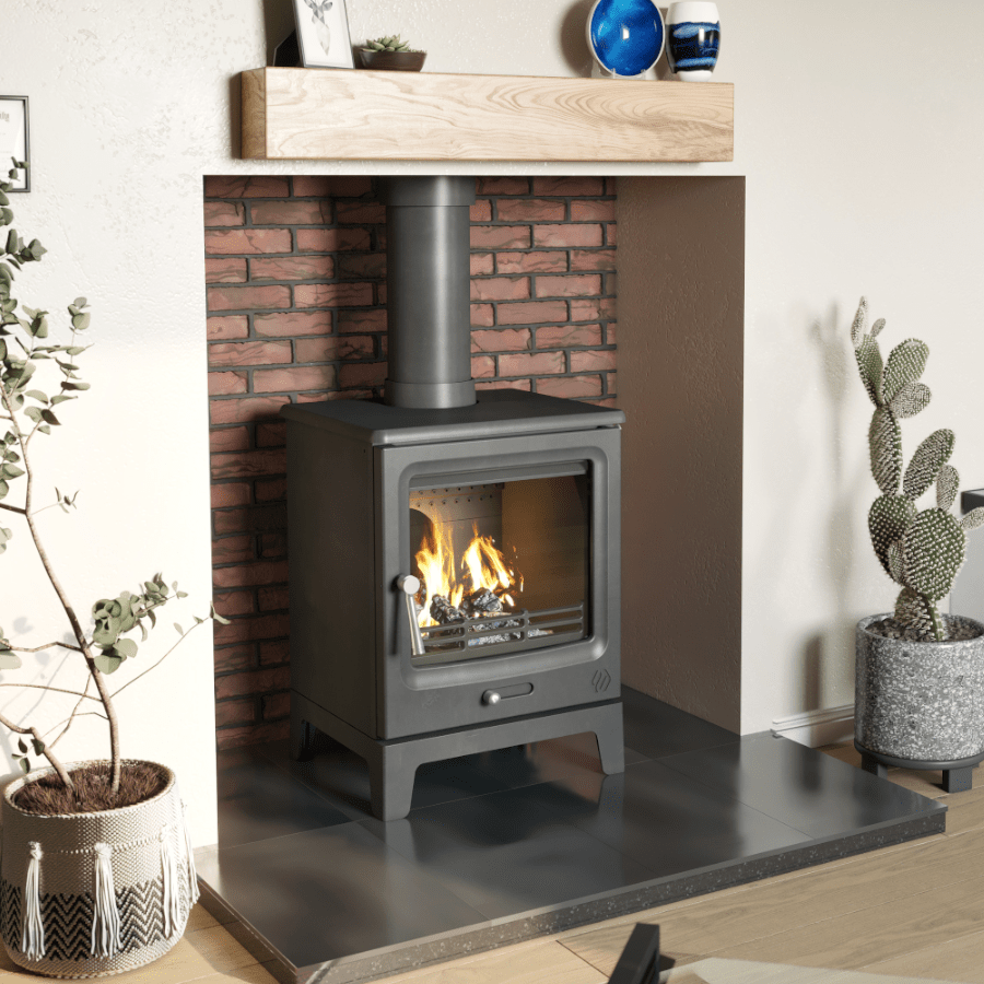 F2 Vue Portrait SE Wood burning / Multi fuel Stove Complete Stoves